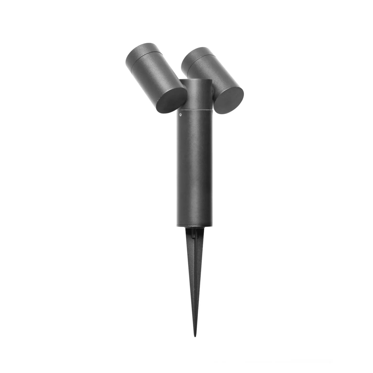Maapiikkikohdevalo CMD 9089, antrasiitti, pituus 17 cm, IP65, 2-lamppuinen