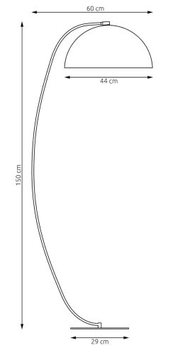 Maavalaisin Arcos, oranssi, korkeus 150 cm, metalli