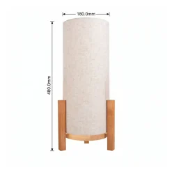 Madita LED-pöytävalaisin, korkeus 48 cm, luonnonvalkoinen/pellavainen