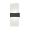 Magnetics LED-ladattava seinävalaisin, musta, 22,5 cm korkea