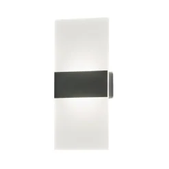 Magnetics LED-ladattava seinävalaisin, musta, 22,5 cm korkea
