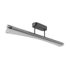 Malinda-LED-kattovalaisin, kirkas/antrasiitti, pituus 81 cm, CCT