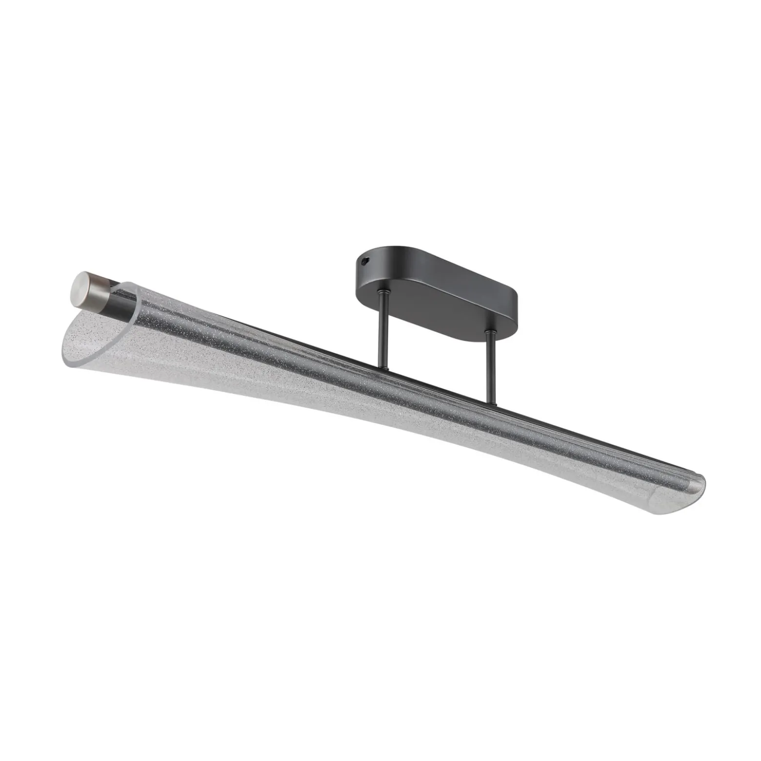 Malinda-LED-kattovalaisin, kirkas/antrasiitti, pituus 81 cm, CCT