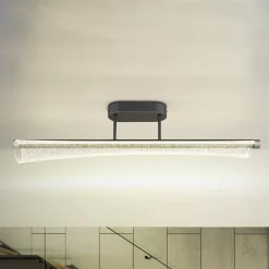 Malinda-LED-kattovalaisin, kirkas/antrasiitti, pituus 81 cm, CCT