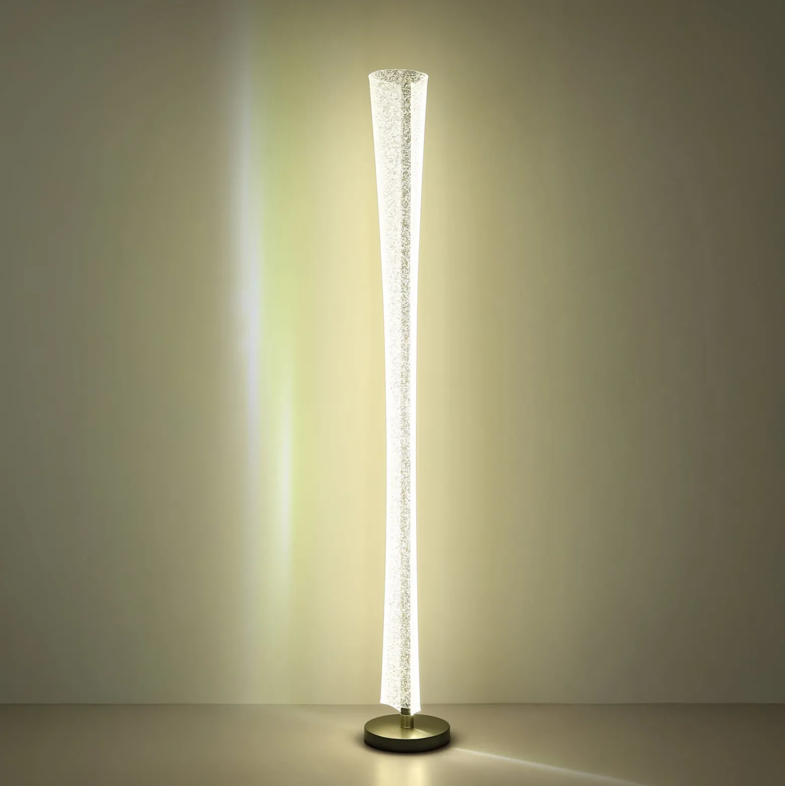 Malinda-LED-lattiavalo, kirkas/antrasiitti, korkeus 155 cm, CCT