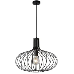 Manuela häkki-riippuvalaisin, musta, 50 cm