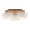MARIKA-LED-kattovalaisin, beige/valkoinen, 40 cm, 3-lamppuinen, lasi, Switchdim
