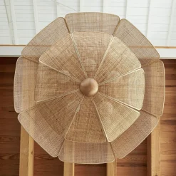 MARKET SET Riippuvalo Coquillage, 110 cm, luonnonvärinen rottinki