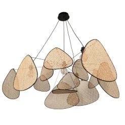 MARKET SET Screen XXL -riippuvalaisin, 90 cm, luonnonväri, rottinki