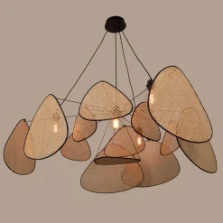 MARKET SET Screen XXL -riippuvalaisin, 90 cm, luonnonväri, rottinki