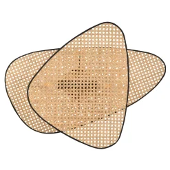 MARKET SET seinävalaisin Screen, korkeus 77 cm, luonnonväri, rottinki