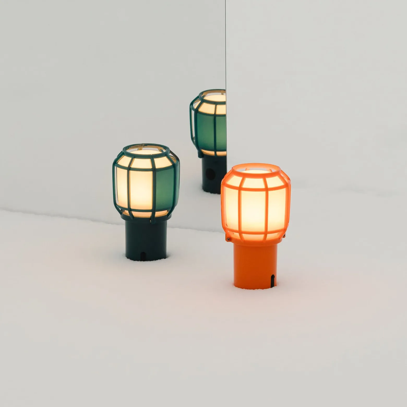 MARSET Chispa -LED-akkuterassilamppu IP44 vihreä