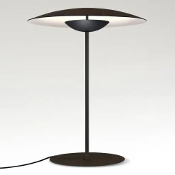 MARSET Ginger M LED-pöytävalaisin Ø42cm wenge/valkoinen