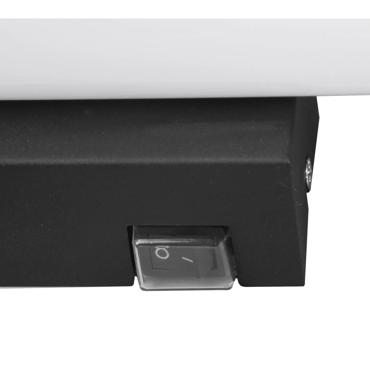 Mattimo LED-seinävalaisin, leveys 40 cm, musta, kytkin