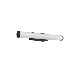 Mattimo LED-seinävalaisin, leveys 40 cm, musta, kytkin