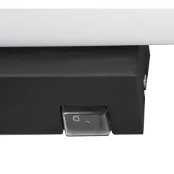 Mattimo LED-seinävalaisin, leveys 60 cm, musta, kytkin