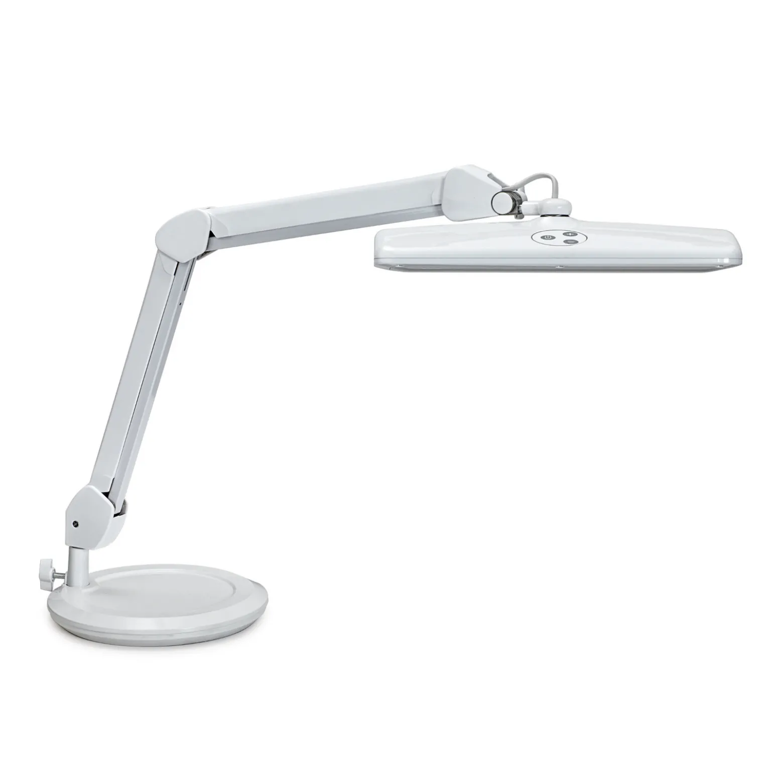 MAULintro LED-työpistevalaisin, valkoinen, 46 cm, jalusta