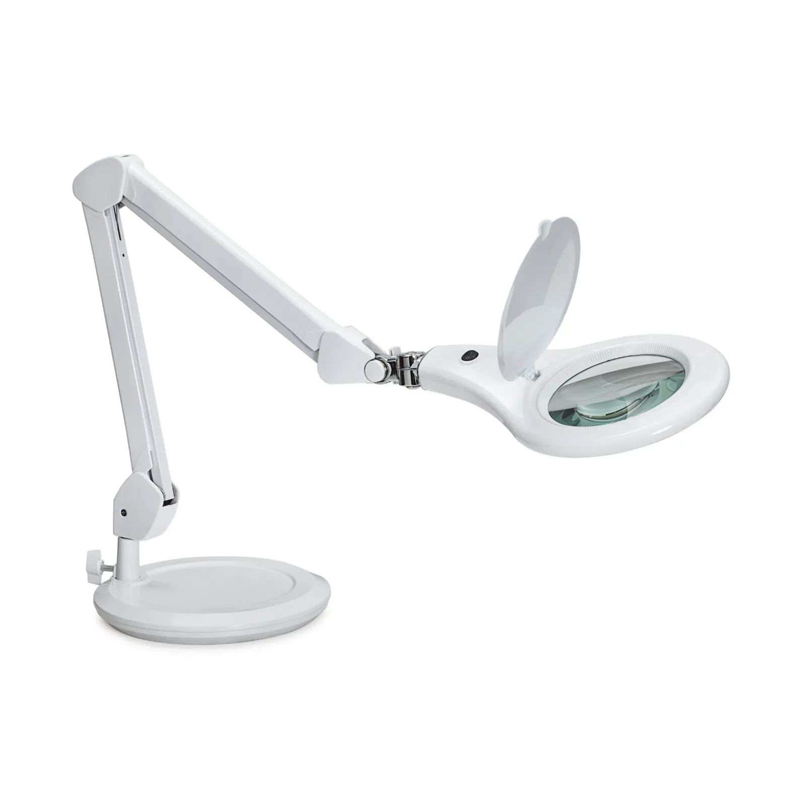 MAULmakro LED-työpistevalaisin, valkoinen, 46 cm, jalusta