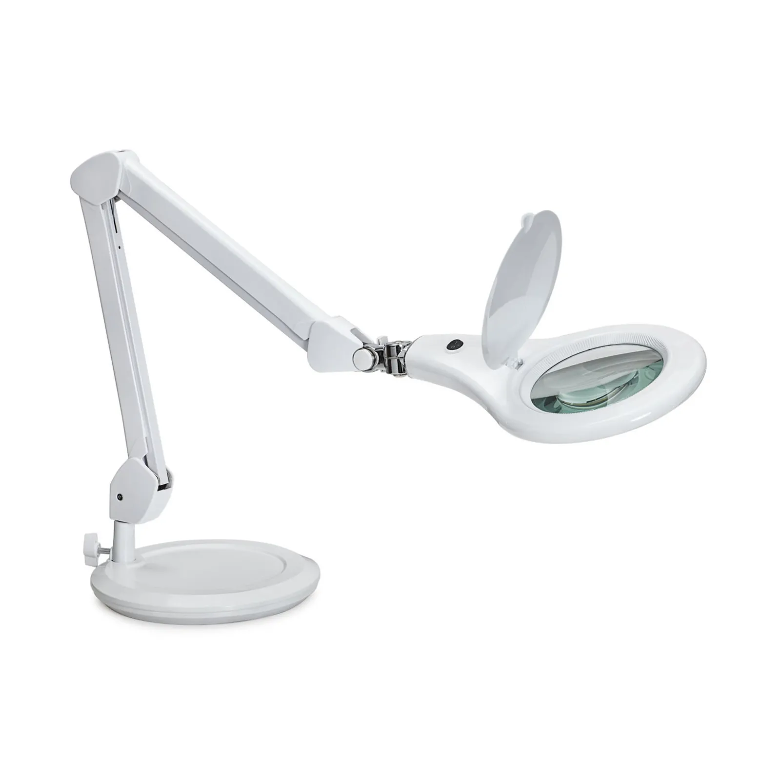 MAULmakro LED-työpistevalaisin, valkoinen, 46 cm, jalusta