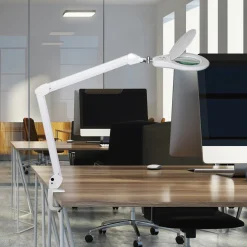 MAULsource LED-suurennuslasivalaisin, valkoinen, 51 cm, himmennettävä