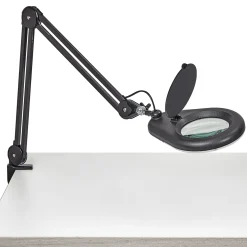 MAULviso LED-suurennuslasivalaisin, musta, korkeus 50 cm, kiinnike