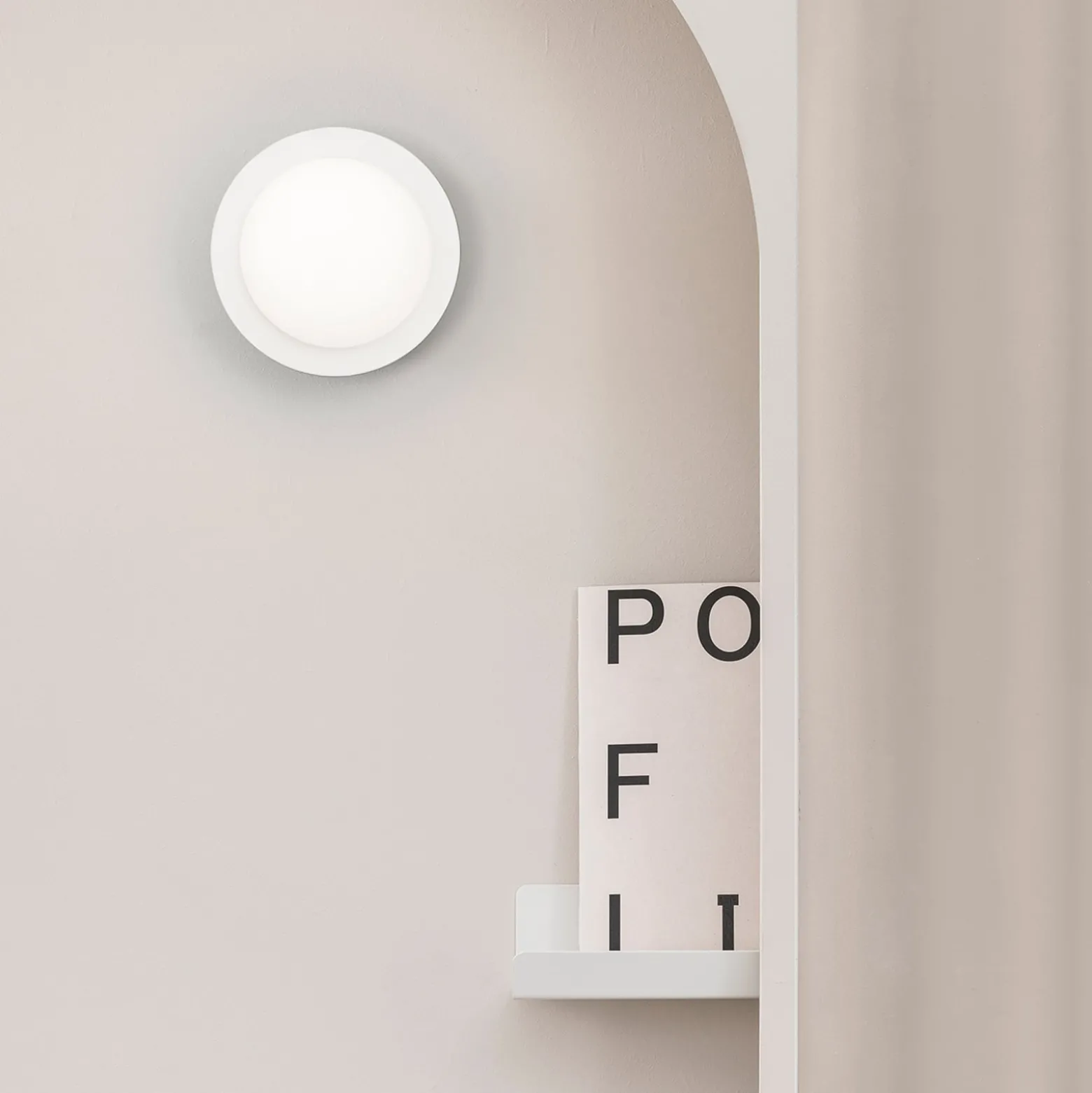 May IP44 LED-seinävalaisin, valkoinen