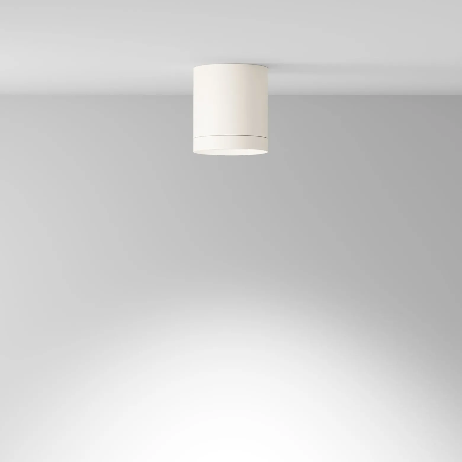 Maytoni alasvalo Hoop, valkoinen, korkeus 10 cm, Ø 8,5 cm, alumiini GX53