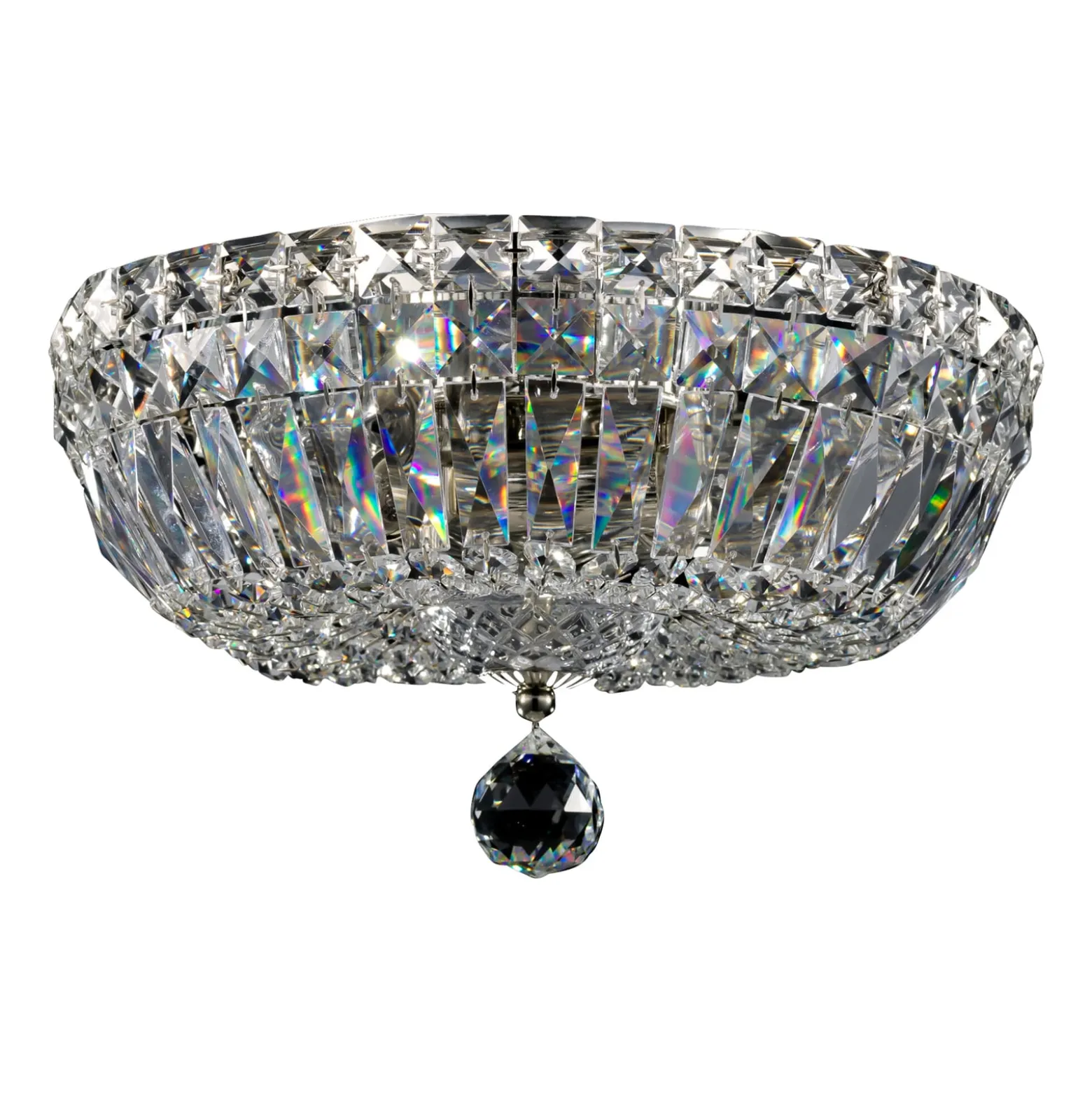 Maytoni Basfor kattovalaisin, nikkelin värinen, Ø 30 cm, 3 x E14