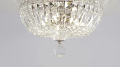 Maytoni Basfor kattovalaisin, nikkelin värinen, Ø 30 cm, 3 x E14