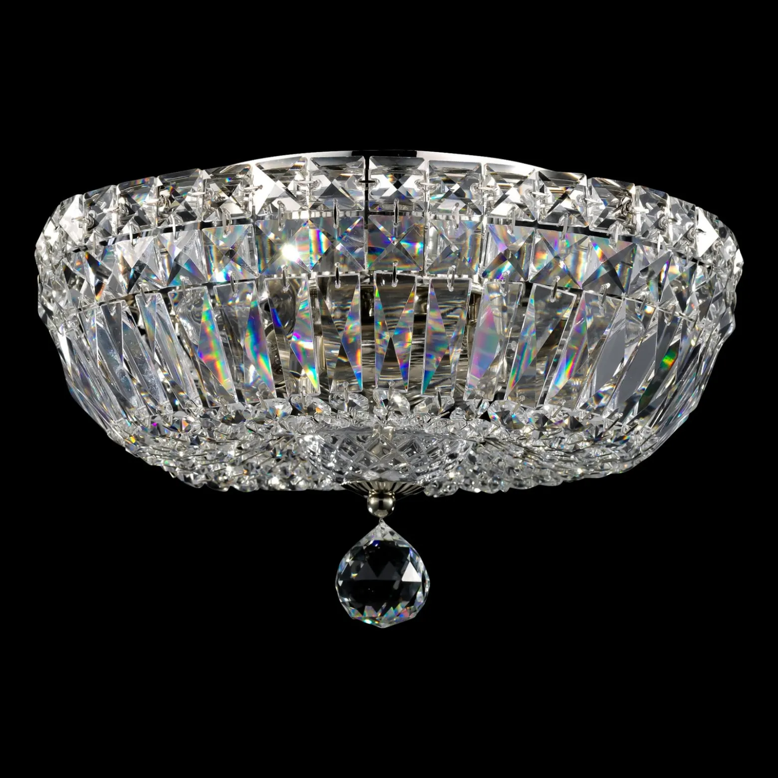 Maytoni Basfor kattovalaisin, nikkelin värinen, Ø 30 cm, 3 x E14