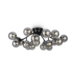 Maytoni Dallas kattovalaisin 20-valo, korkeus 25 cm, musta