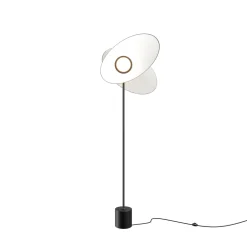 Maytoni Evolution LED-lattiavalaisin, musta/valkoinen, korkeus 158 cm