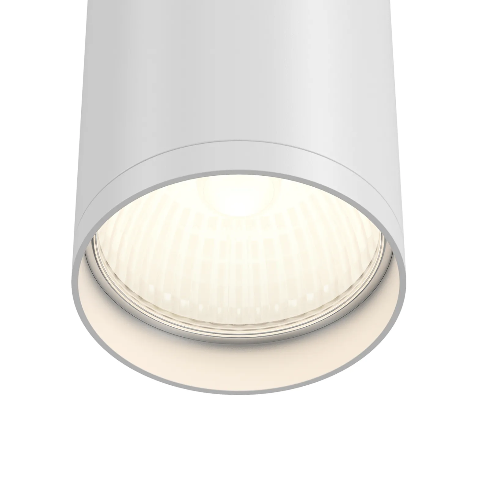 Maytoni Focus alasvalo, valkoinen, Ø 5,2 cm, alumiini, GU10
