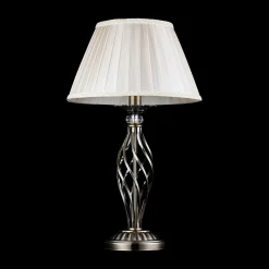 Maytoni Grace -pöytälamppu 1 lamppu messinki/beige