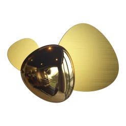 Maytoni Jack-stone-LED-seinävalaisin 36,6cm, kulta