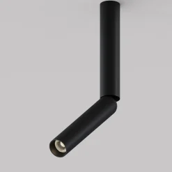 Maytoni LED-kattospotti Focus T, musta, korkeus 30cm siirrettävä