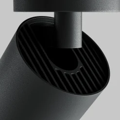 Maytoni LED-kattospotti Focus Zoom, musta, 4000 K, käännettävä