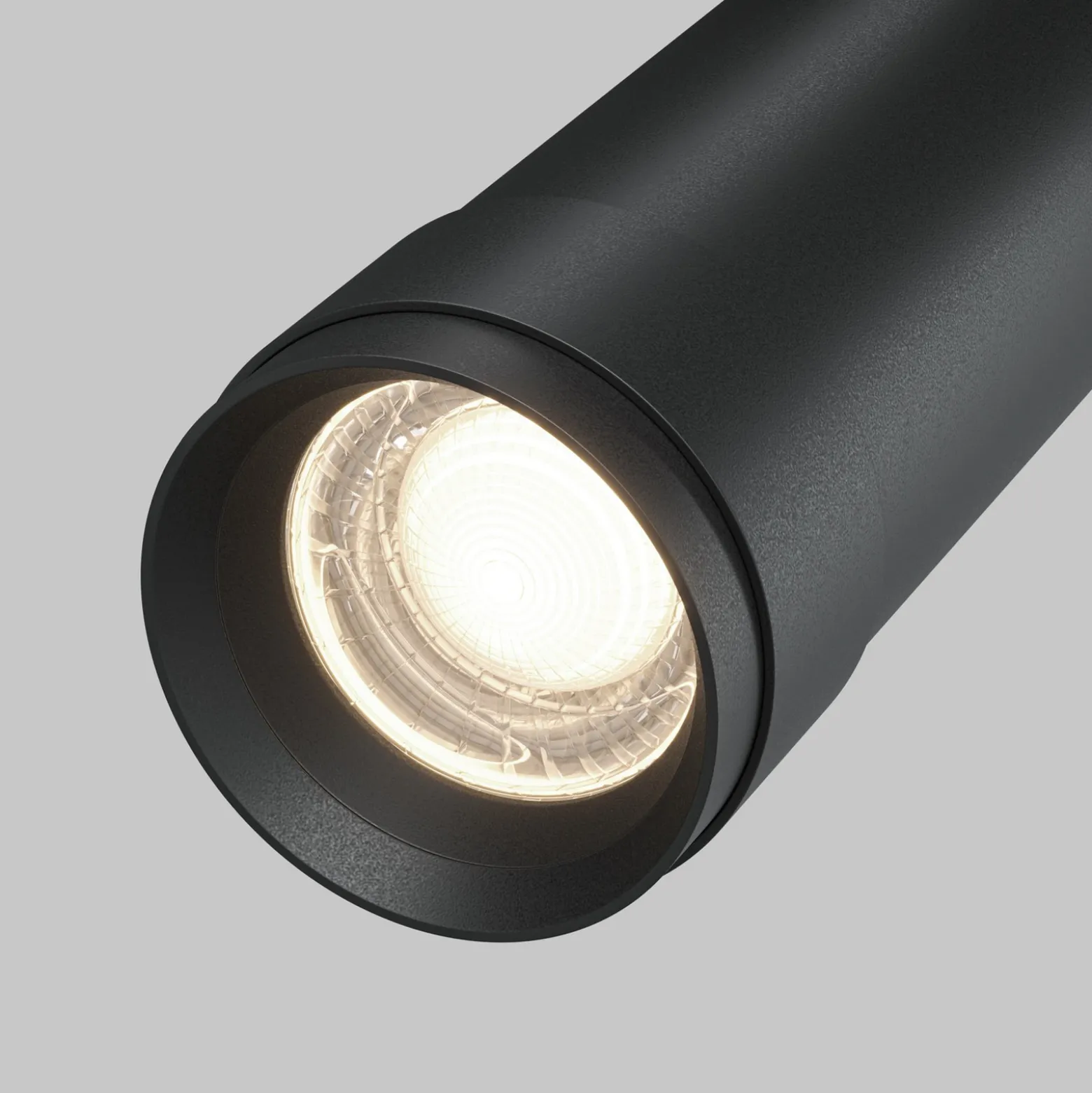 Maytoni LED-kattospotti Focus Zoom, musta, 4000 K, käännettävä