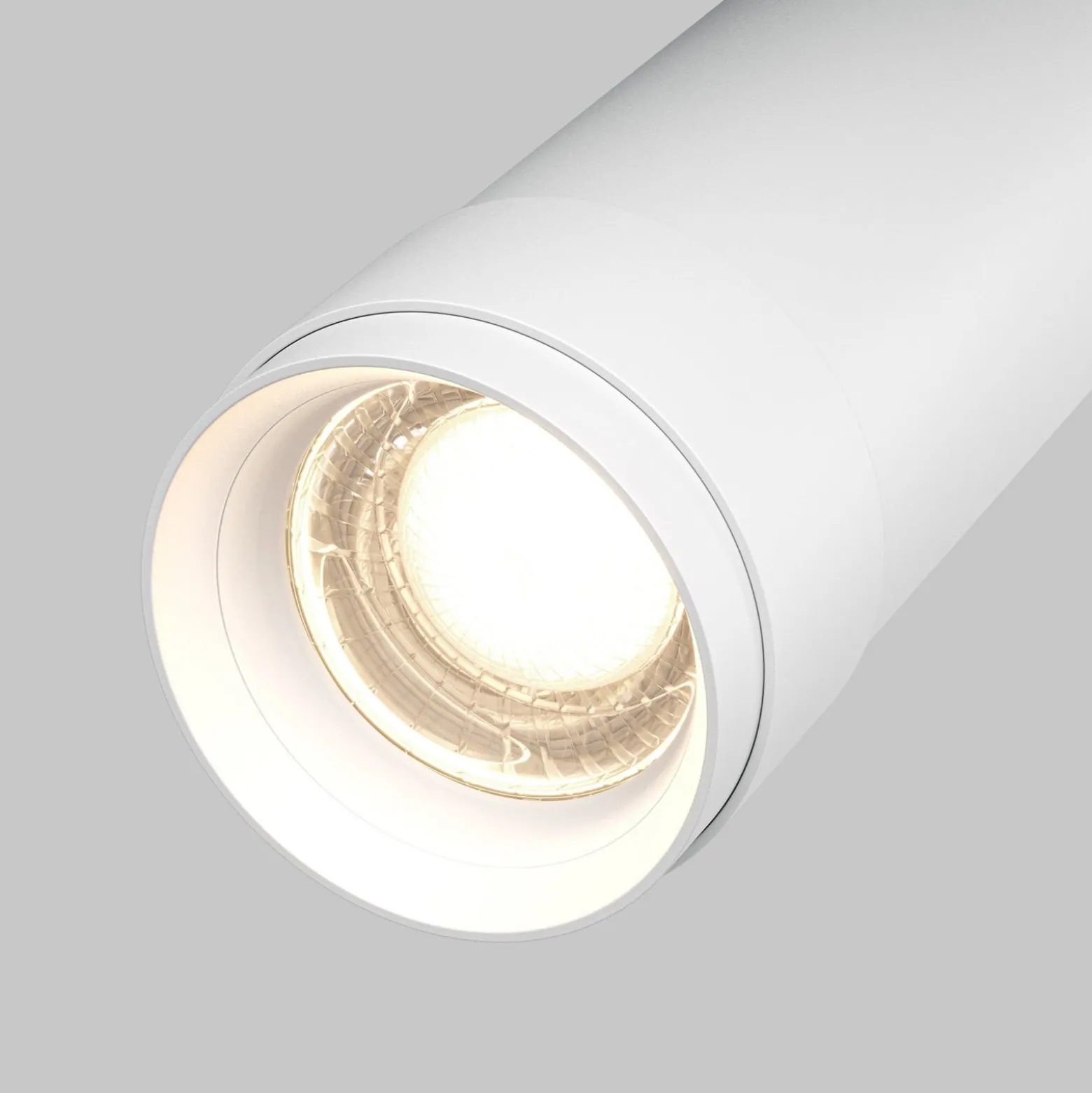 Maytoni LED-kattospotti Focus Zoom, valkoinen, 4000 K, käännettävä