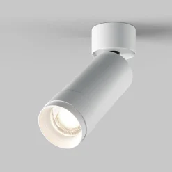 Maytoni LED-kattospotti Focus Zoom, valkoinen, 4000 K, käännettävä