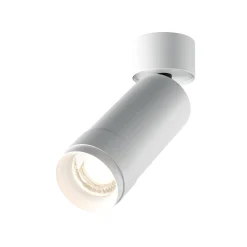 Maytoni LED-kattospotti Focus Zoom, valkoinen, 4000 K, käännettävä