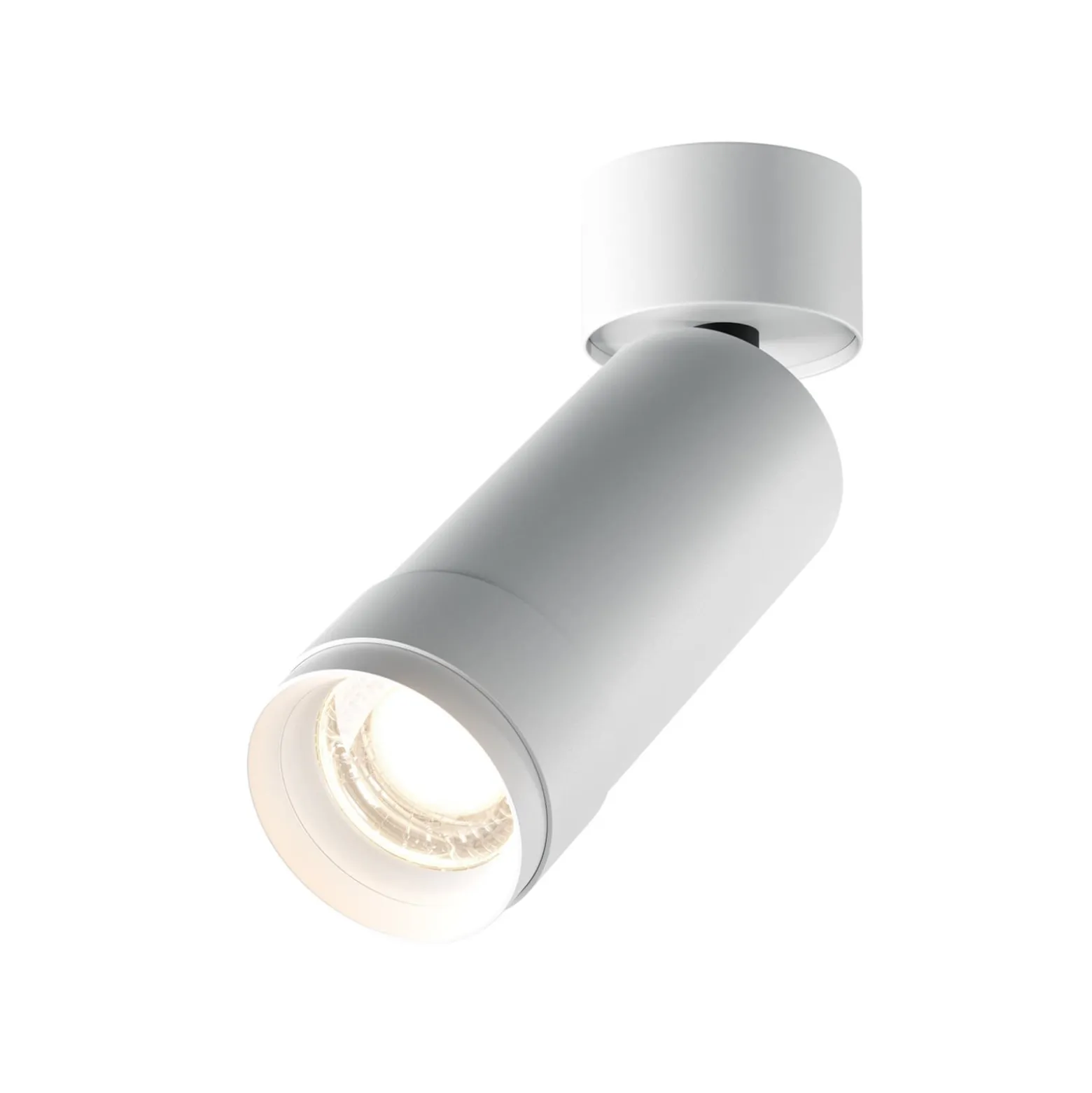 Maytoni LED-kattospotti Focus Zoom, valkoinen, 4000 K, käännettävä