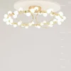 Maytoni LED-kattovalaisin Tessara, Ø 80 cm, kulta/valkoinen