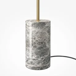 Maytoni LED-lattiavalaisin Kyoto, harmaa, korkeus 145 cm, marmori