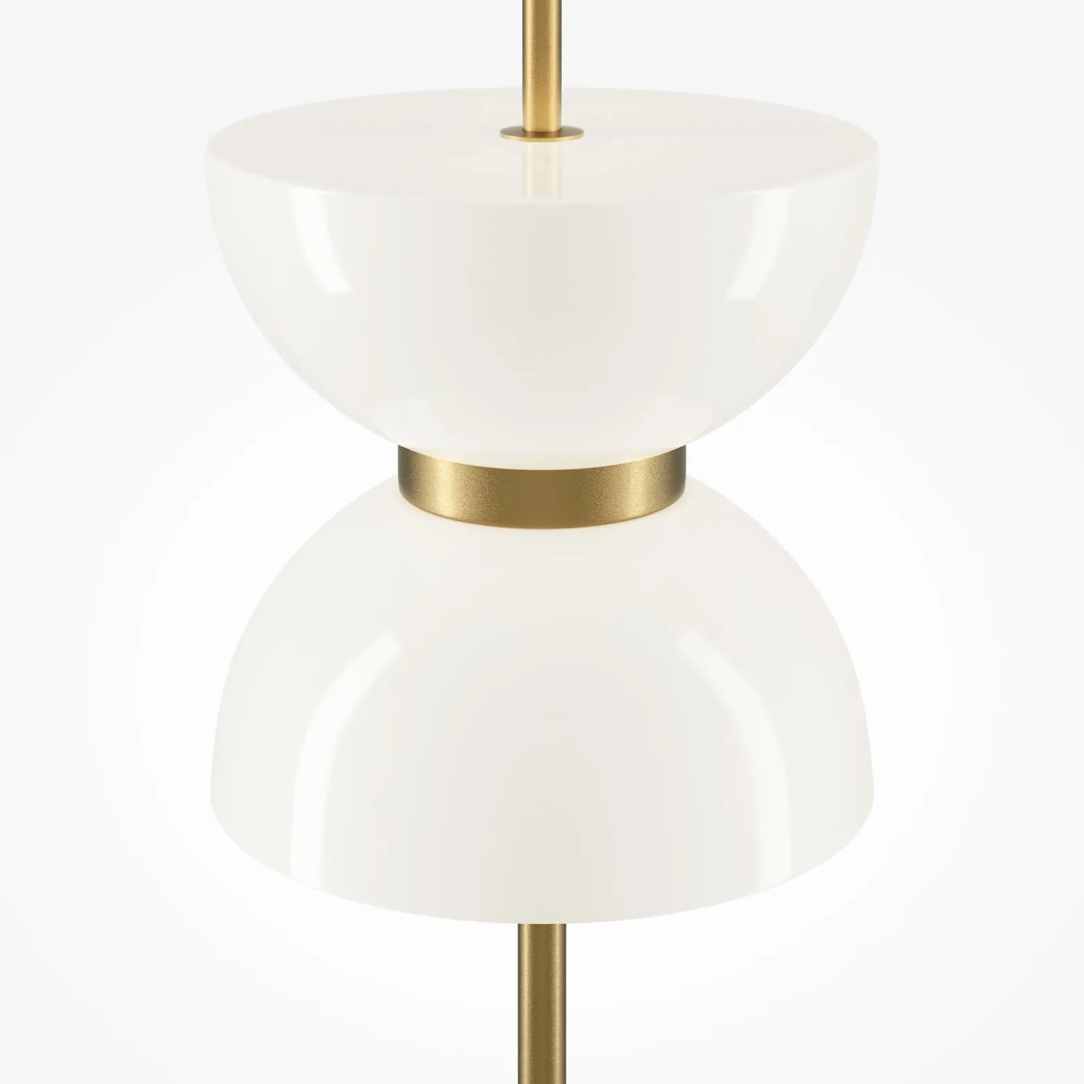 Maytoni LED-lattiavalaisin Kyoto, harmaa, korkeus 145 cm, marmori