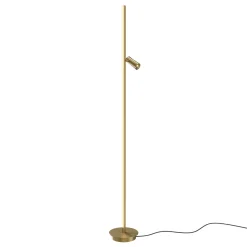 Maytoni LED-lattiavalaisin Thin, messinki, alumiini, korkeus 155 cm,