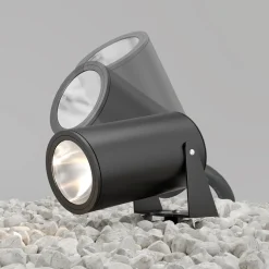 Maytoni LED-maapiikkikohdevalo Bern, grafiitti, Ø 13 cm, IP65