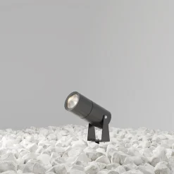 Maytoni LED maapiikkivalaisin Bern, grafiitti, Ø5.5cm, 5W, IP65