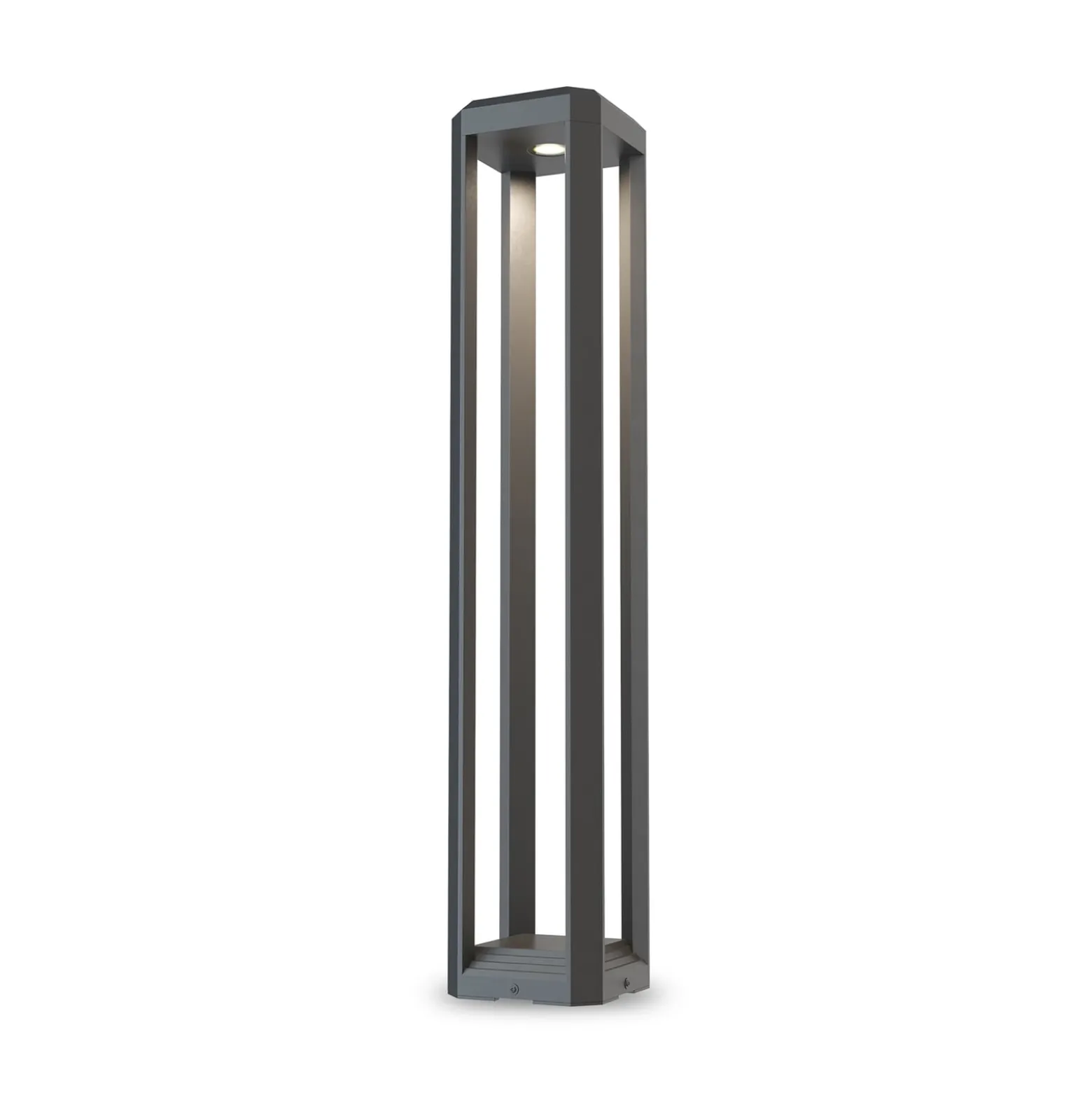 Maytoni LED polkuvalaisin Royal Mile, harmaa, korkeus 80 cm, alumiinia