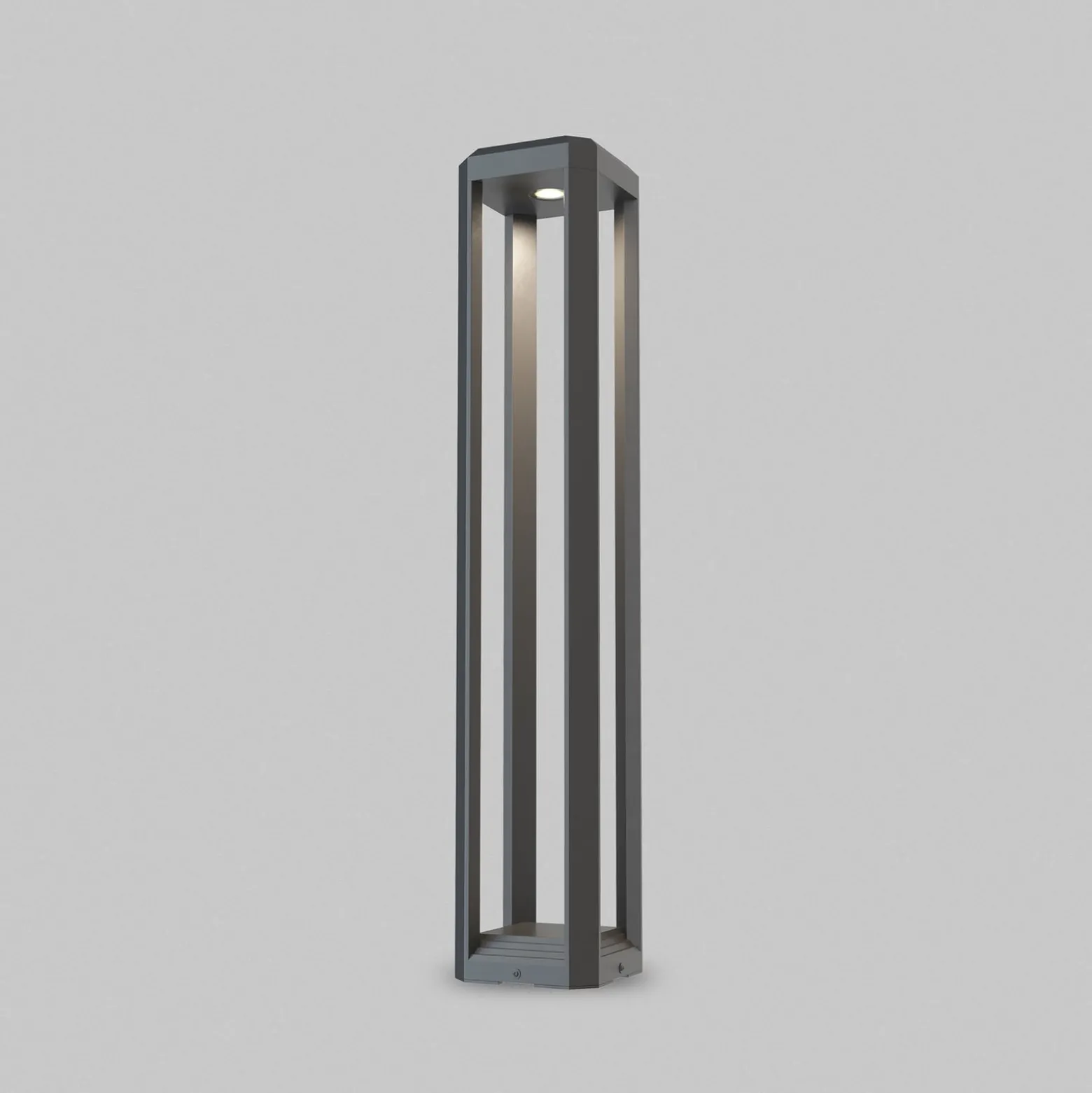 Maytoni LED polkuvalaisin Royal Mile, harmaa, korkeus 80 cm, alumiinia